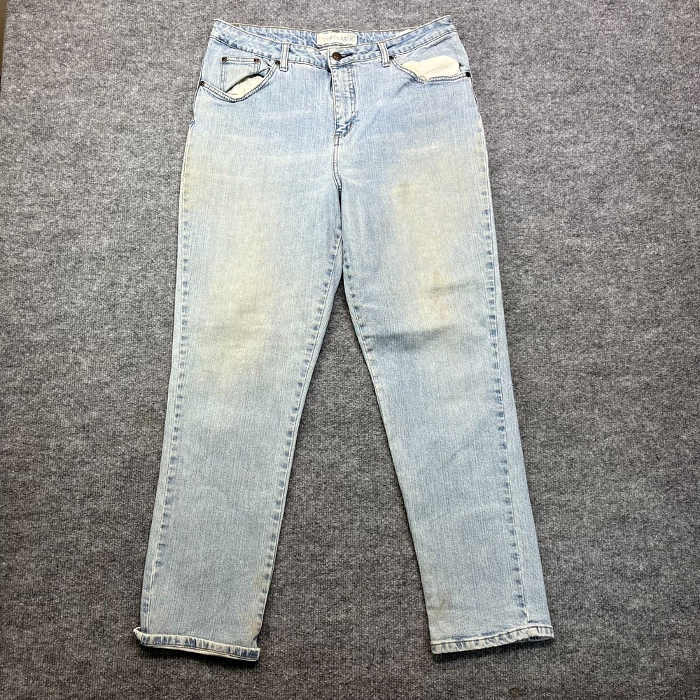 Fade to Blue Classic Stretch Jeans‎ Women's Denim High Rise Pockets Zip Fly - 16